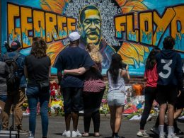Fresque en hommage à George Floyd