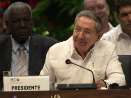 Castro en pleine conférence