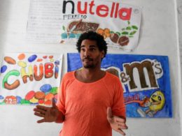 L’artiste Luis Manuel Otero Alcántara au siège du Mouvement San Isidro à La Havane le 6 avril.