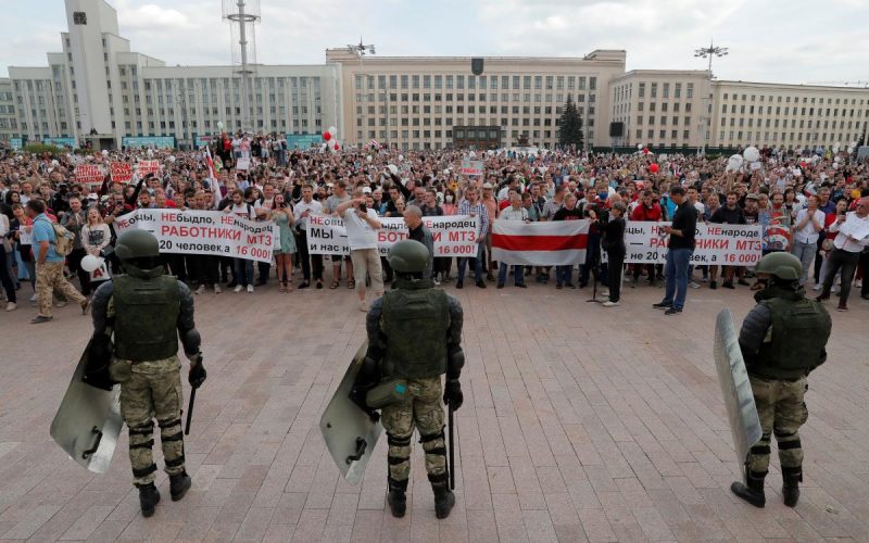 The Lukashenko regime oppresses protestors in Belarus