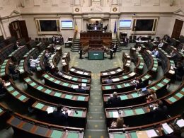 Parlement belge lors de la dénonciation du sort des Ouïghours, Belga