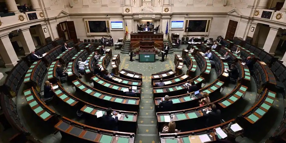 Parlement belge lors de la dénonciation du sort des Ouïghours, Belga