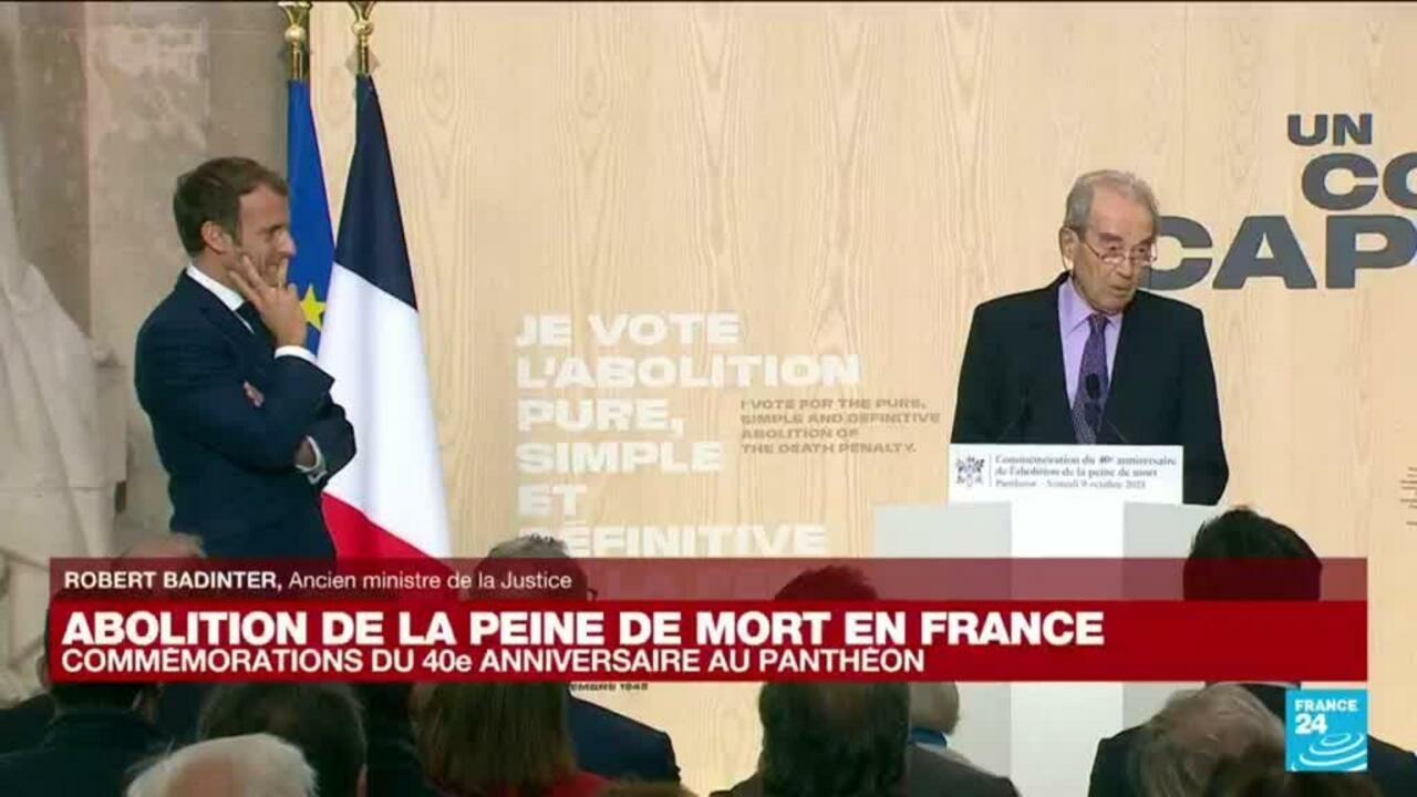 Badinter/Macron, source France 24