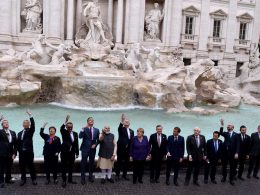 Les dirigeants du G20 lors du sommet en octobre dernier, à Rome en Italie