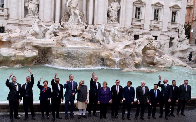 Les dirigeants du G20 lors du sommet en octobre dernier, à Rome en Italie