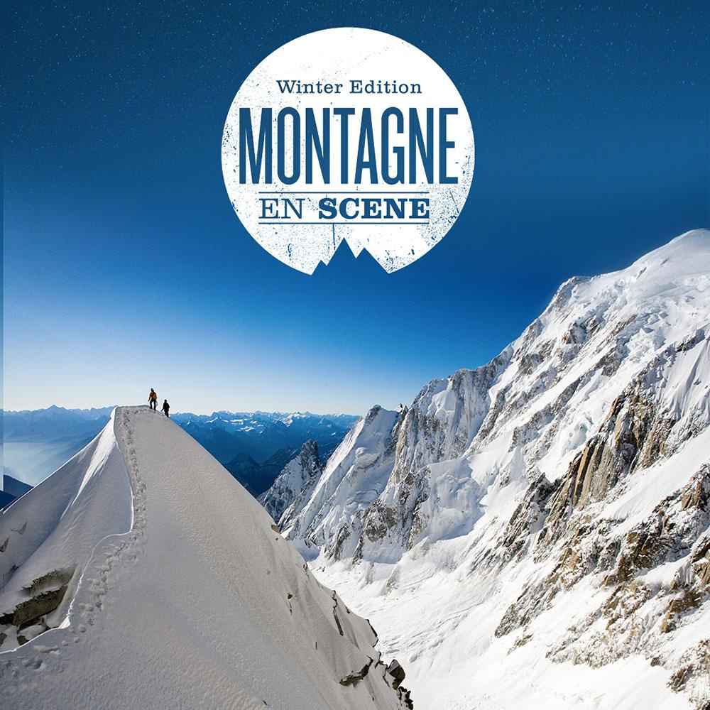 Affiche de montagne en scène