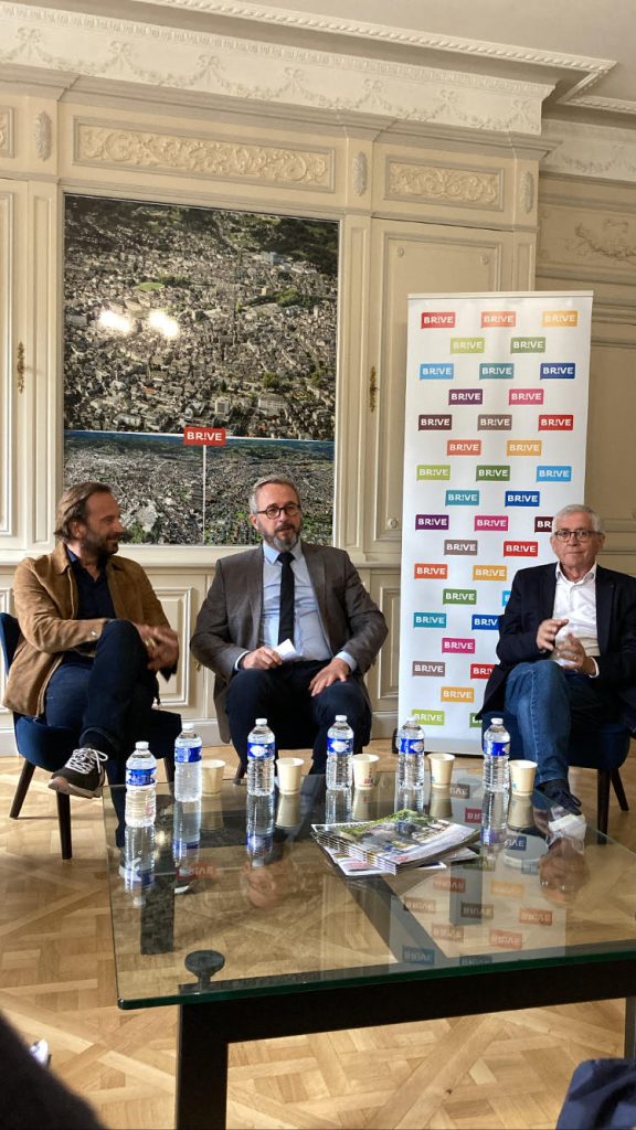 ( De gauche à droite ) François Busnel, Frédéric Soulier et François David lors de la conférence de presse du Vendredi 23 septembre - Valentin FRANCY/CSactu