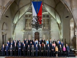 Leaders attending the Prague Summit, 6 October 2022