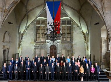 Leaders attending the Prague Summit, 6 October 2022