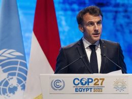 Image du journal "Les Echos", prise à la COP27.