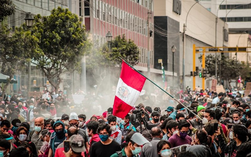 Peruvians demonstrate throughout the country.