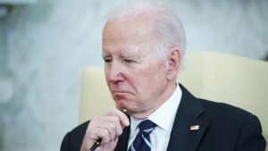 Le président américain Joe Biden, le 13 janvier 2023 à Washington (Etats-Unis). (MANDEL NGAN / AFP)