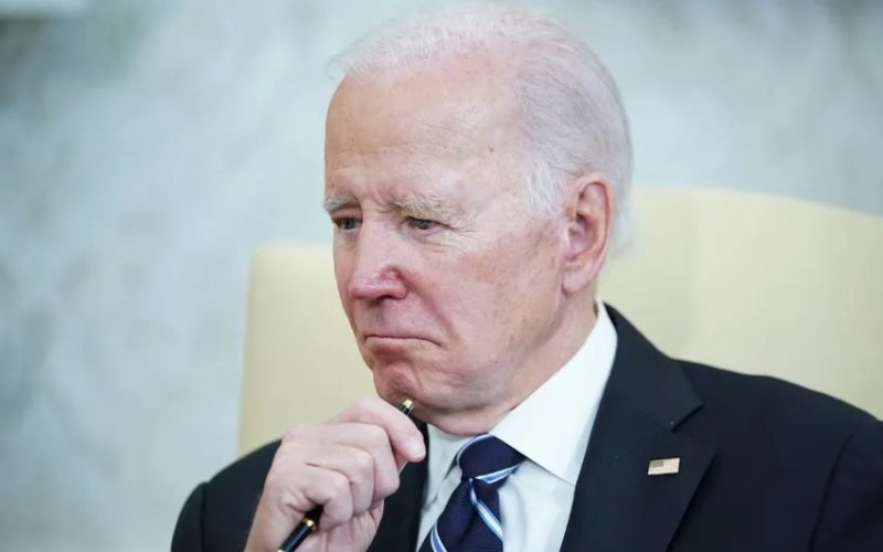 Le président américain Joe Biden, le 13 janvier 2023 à Washington (Etats-Unis). (MANDEL NGAN / AFP)
