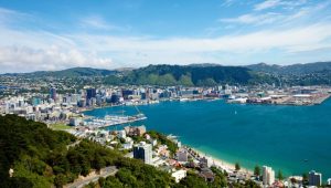 Wellington, Nouvelle-Zélande Image de radio France par Oliver Strewe