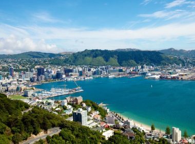 Wellington, Nouvelle-Zélande Image de radio France par Oliver Strewe