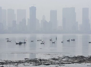 Photograph of Mumbai covered by a cloud of pollution / (Vijay Bate/Hindustan Times/Shutt)