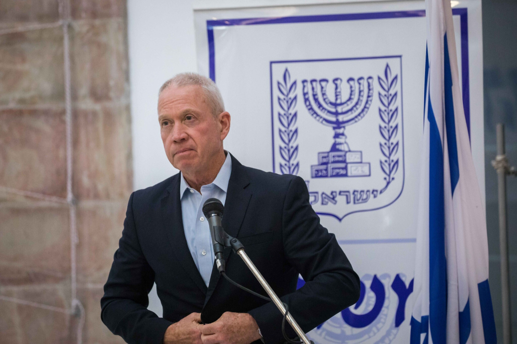 Yoav Gallant, encore ministre de la Défense, lors d'une cérémonie à Jérusalem, le 18 mai 2020. © Olivier Fitoussi/Flash90