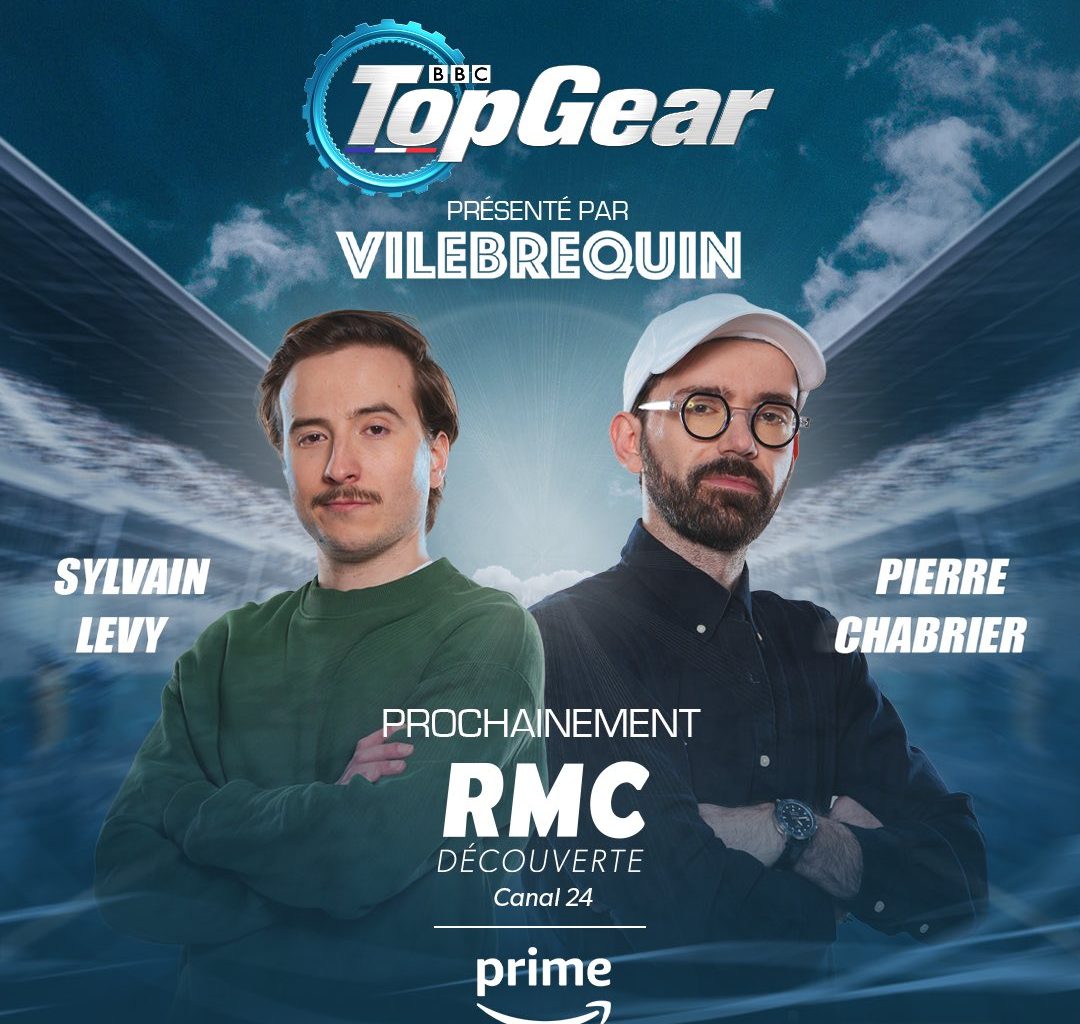Le duo Vilebrequin à l'affiche pour présenter Top Gear France (source : twitter.com)