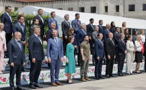 Leaders at the European Political Community Summit in Moldova Photo Credit: EU/EEAS https://civil.ge/archives/546544