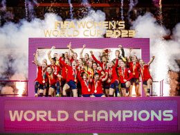 L'Espagne a soulevé la Coupe du monde pour la première fois de son histoire, à Sydney. (crédit : FIFA WWC)