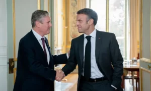 The UK’s opposition leader and the French President on the 19th of September 2023