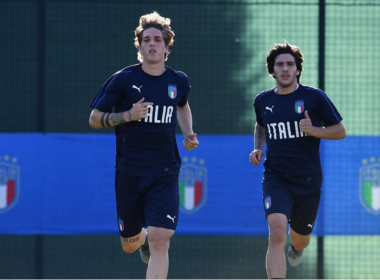 Nicolò Zaniolo et Sandro Tonali, ici à l'entraînement avec l’Italie, font tous les deux partie des joueurs soupçonnés d'avoir participé à des paris illégaux. (Crédit photo : Getty Images)