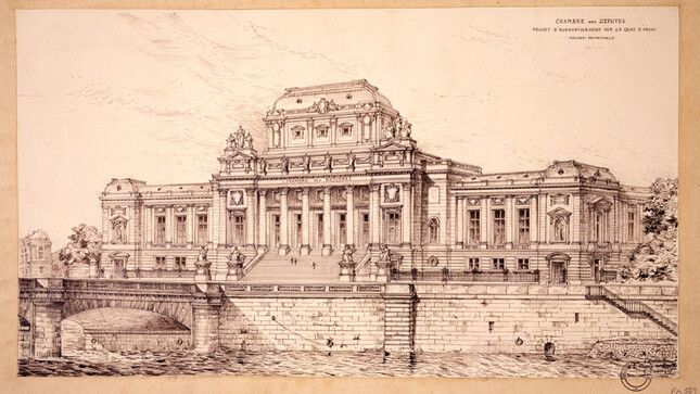 Projet d'agrandissement du palais, image provenant du site de l'assemblée nationale ( tous droits réservés )