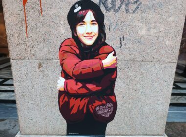 A mural of Giulia Cecchettin in Milan (credits: Agenzia Nova).