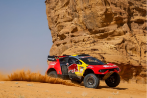 Sébastien Loeb au volant de son BRX Hunter Prodrive lors du prologue du Dakar 2024. ©Bahrain Raid Xtreme Media