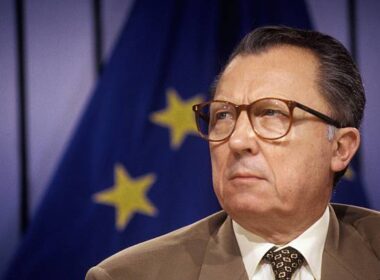 The president of the European commission Jacques Delors, in Brussels, Belgium, on June 10, 1993. (Photo by Jean-Michel TURPIN/Gamma-Rapho via Getty Images)