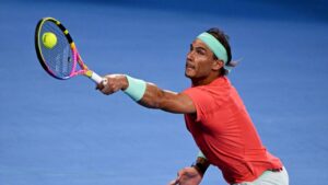 Après 349 jours, Rafael Nadal a refoulé les courts de tennis, à Brisbane. (source : Eurosport)