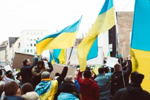 Manifestations en soutien à l'Ukraine, 26 février 2022 - Pexels.