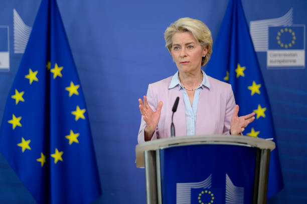 Ursula von der Leyen during a Statement on energy on the 7th of September/ Getty Images