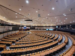 Le Parlement Européen à Bruxelles, où siègent les 705 eurodéputés. Crédits photo: Camille Fontaine