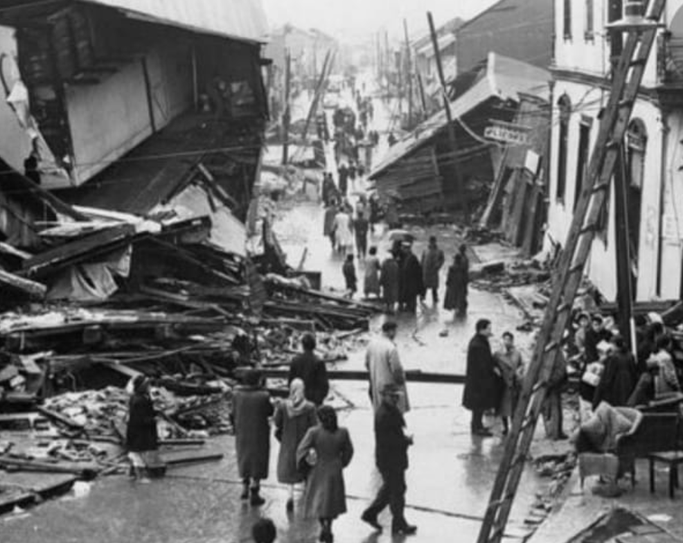 Le tremblement de terre de Valdivia est le séisme le plus important jamais enregistré dans l'Histoire. Crédit : compte Instagram @terremotodevaldivia