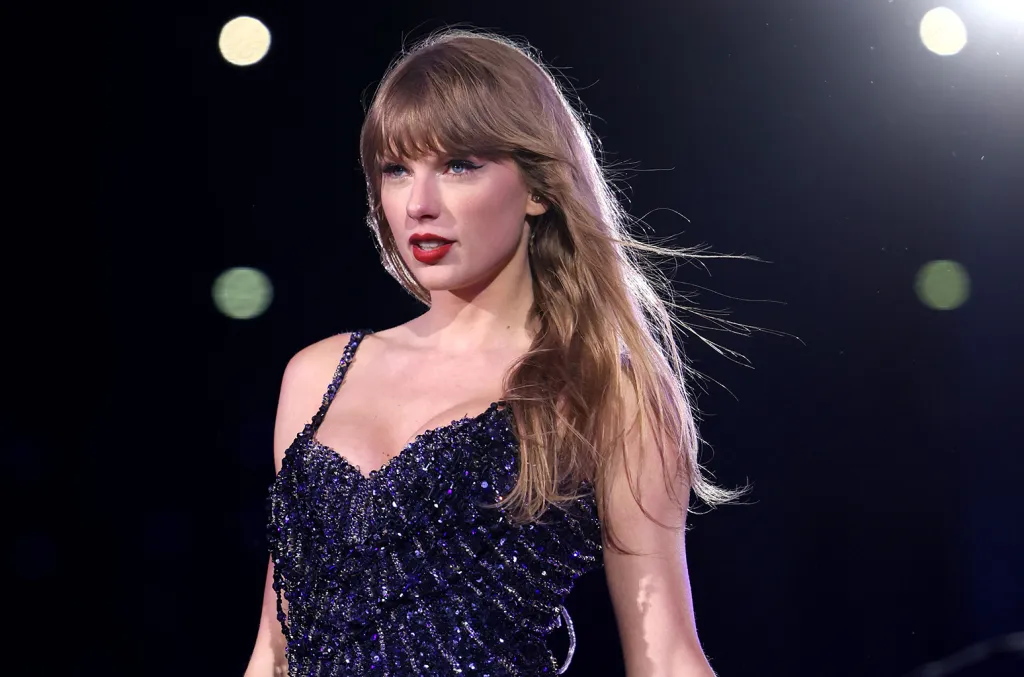 Taylor Swift lors de sa performance à Foxborough au Massachussetts pendant le Eras Tour, le 19 mai 2023, Scott Eisen/TAS23/Getty Images