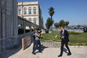 Image représentant le palais Ciragan à Istanbul où se sont tenus les négociations entre les délégations russes et ukrainiennes