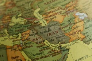 Carte de l'Iran et ses alentours - Pexels