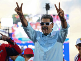 Le président vénézuélien Nicolás Maduro lors d’un rassemblement de soutien à Caracas, le 17 août 2024. Photo : Alfredo Lasry / Getty Images.